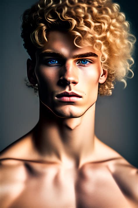 Lexica Portrait Of A Year Old Blonde Russian Man Blonde Hair Is Curly Fashion Editorial