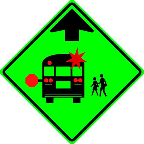 School Bus Stop Ahead (S3-1) - Akron Safety Lite - Traffic and Construction Signs