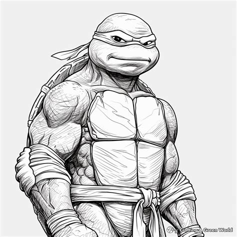 Tartaruga Ninja Para Colorir - 6