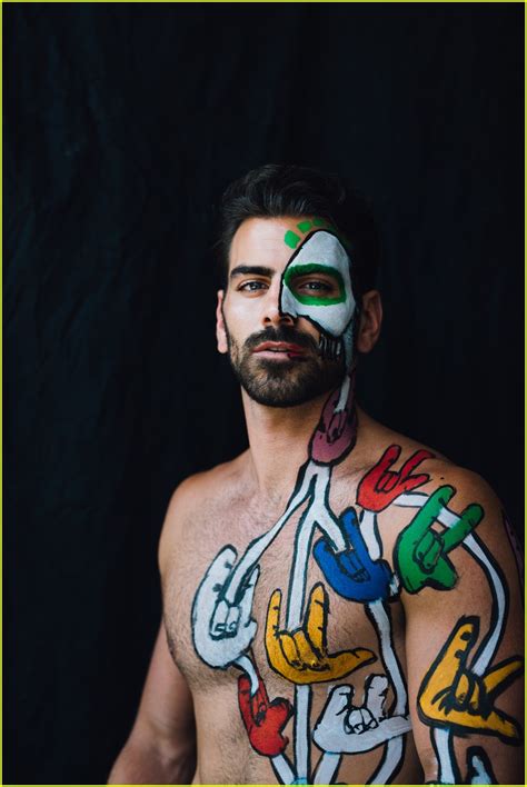 Nyle Dimarco Gets Sign Language Painted On His Body For Gay Times