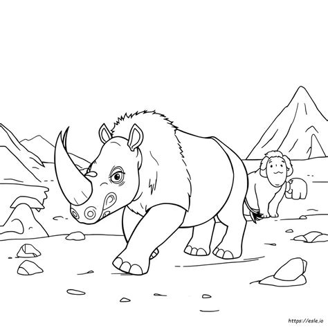 Ice Age Manny Coloring Pages