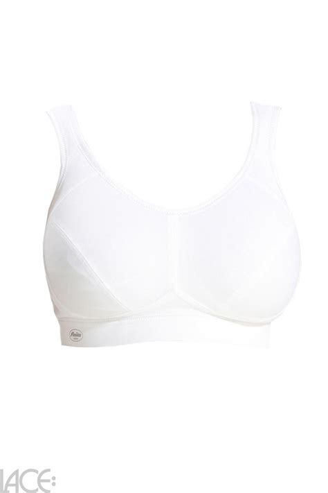 Anita Extreme Control Sports Bra Non Wired D H Cup White Lace Lingerie