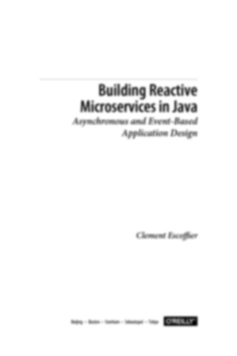 SOLUTION Building Reactive Microservices In Java Studypool