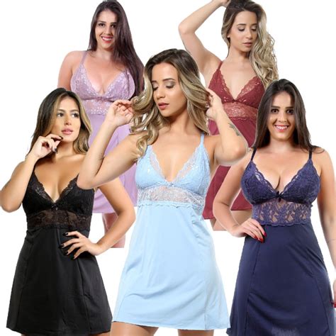 Kit Camisola Lingerie Sem Bojo Calcinha Fio Dental Cores Sortidas Em Promo O Na Americanas