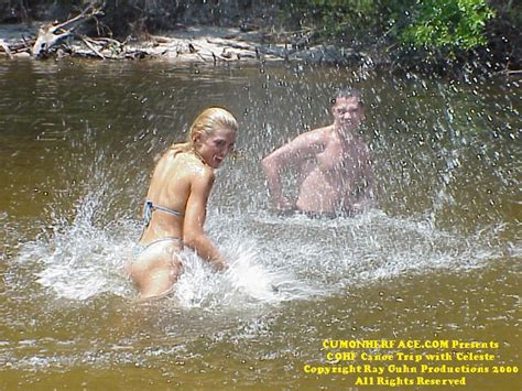 Celeste River Canoe Party Porn Pic