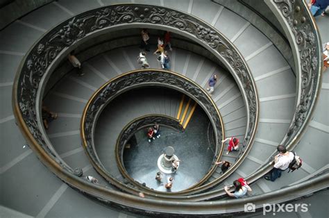 Wall Mural Stairs In Vatican Pixersus