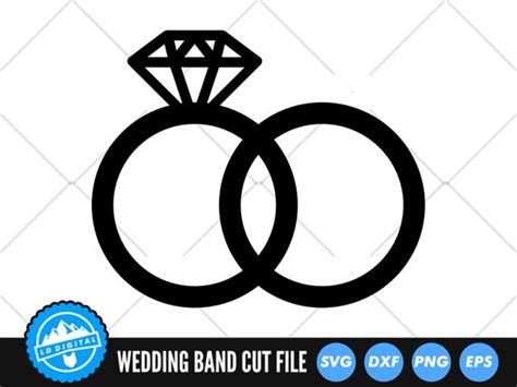 Wedding Ring SVG Files Wedding Band SVG Cut Files Etsy Canada