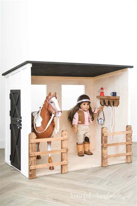 Diy Horse Stable Dollhouse For 18 Dolls Houseful Of Handmade