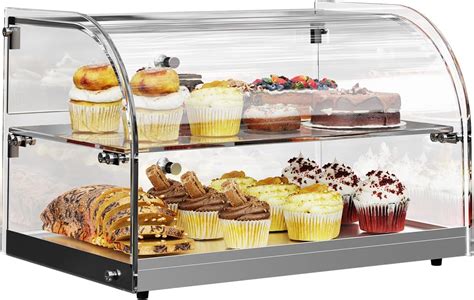 malphi curved glass display cabinet  bread pastries desserts