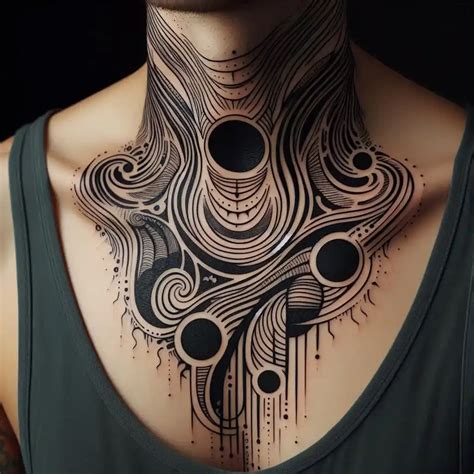 15 Gorgeous Chest Neck Tattoos Ideas