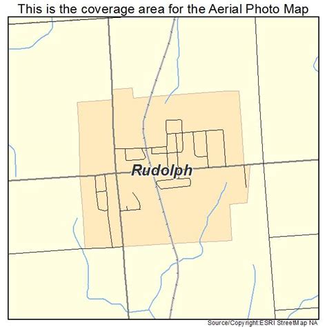 Aerial Photography Map of Rudolph, WI Wisconsin