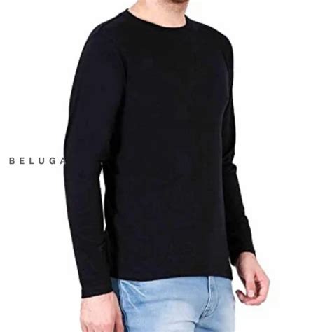 Cotton Plain Men Full Sleeves T Shirt At Rs 399 In Tiruppur Id