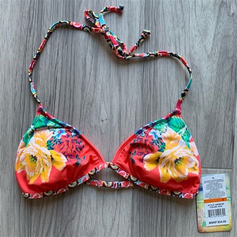 Hobie Swim Nwt Hobie Tropical Triangle Bikini Top Poshmark