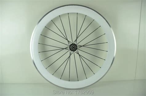 1pair New White Color 700C 60mm Clincher Rim Road Bike 3K Carbon