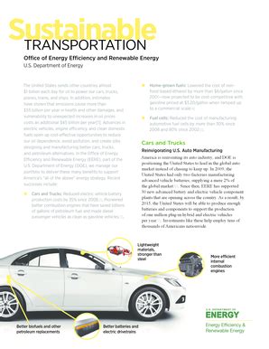 Fillable Online Www1 Eere Energy Sustainable Transportation Fact Sheet