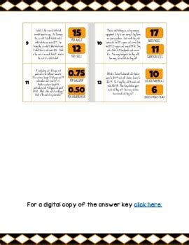 Systems of Equations Word Problems (Elimination) - DIGITAL Matching ... 