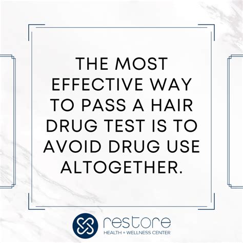 How to Pass a Hair Follicle Drug Test? • Restore Center LA