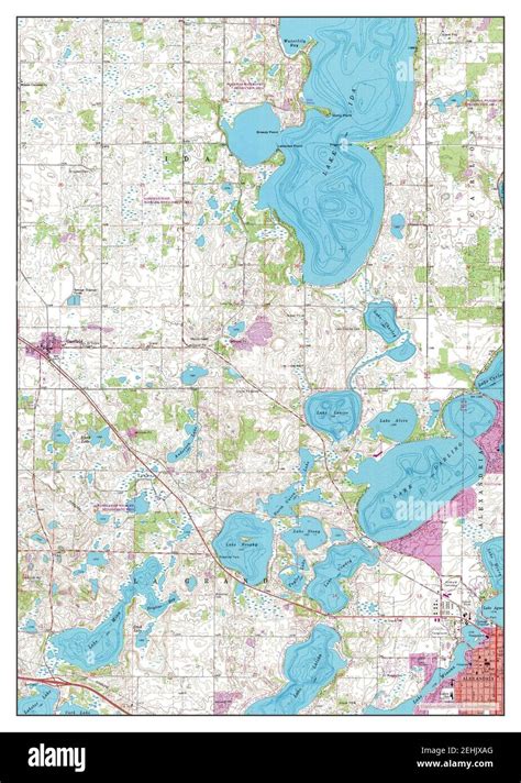 map  alexandria minnesota cut  stock images pictures alamy
