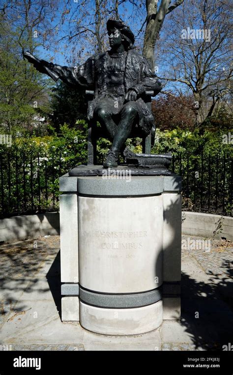 Statue Of Christopher Columbus Belgrave Square Gardens Belgravia