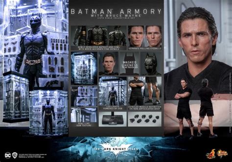 Hot Toys The Dark Knight Rises Batman Armory With Bruce Wayne Sixth Scale Figure Pre Orders