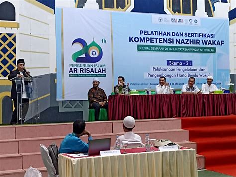 Puluhan Peserta Ikuti Pelatihan Dan Sertifikasi Nazhir Wakaf Di Ar