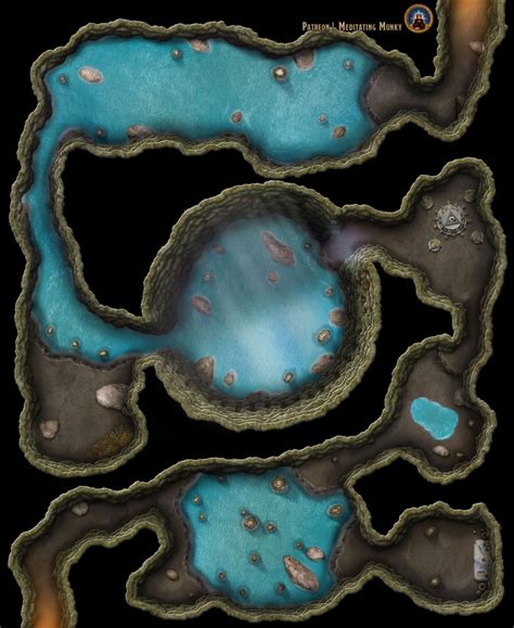 Cave Battlemap 36x44 Rdungeonsanddragons