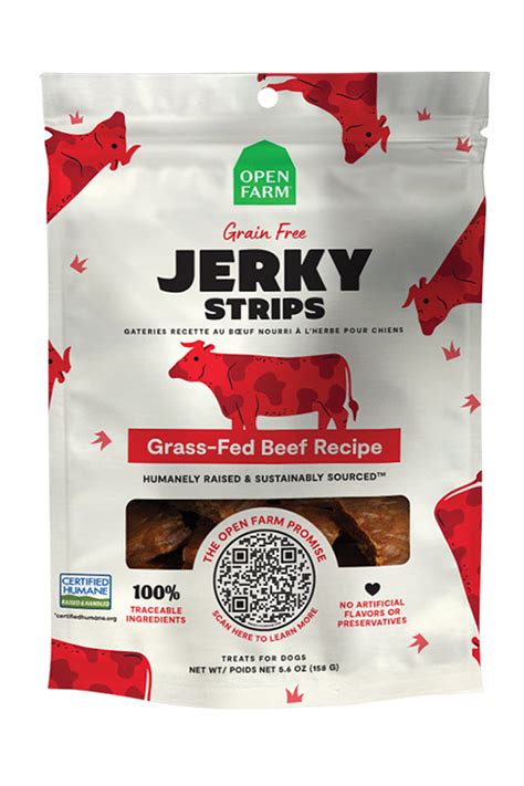 Open Farm Beef Jerky Strips Dog Treats In Austin Texas Tomlinsons Feed