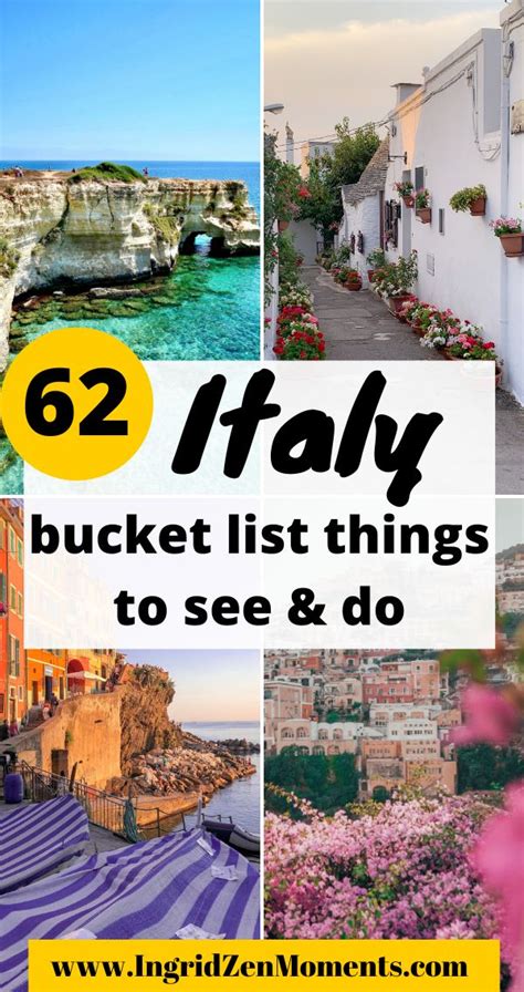 Italy Bucket List Italy Bucket List Italy Travel Italy