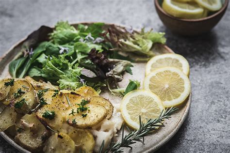 Oven Baked White Fish with Crispy Potatoes | Recipes