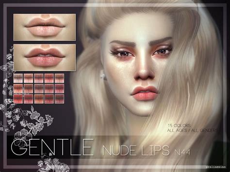 Pralinesims GENTLE Nude Lips N44 Nude Lips Sims Sims 4 Update