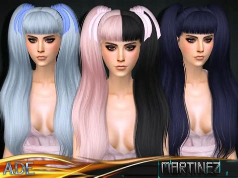 Sims Hairs The Sims Resource Martinez Hair With Bangs By Ade Darma