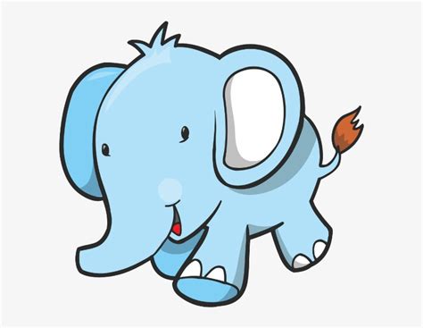 Blue Elephant Clip Art Library