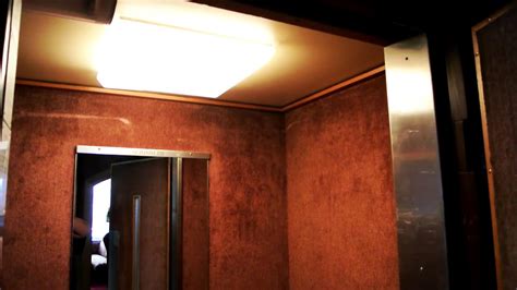 Marvellous 1950s Schindler traction elevator with carpeted walls ...