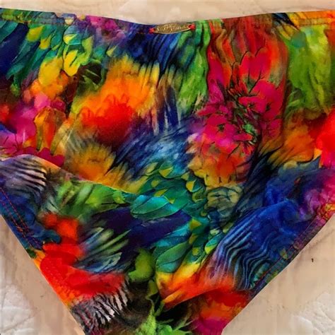 Luli Fama Swim New Lulu Fama Birds Feather Colorful Print Bikini Poshmark