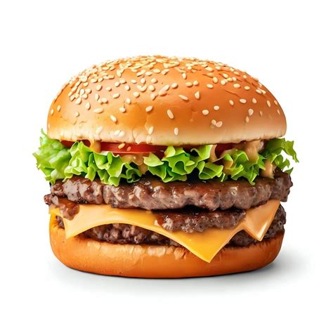 Premium Ai Image Double Burger