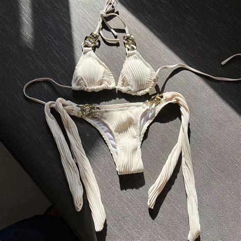 Uaang Sexy New Split Swimsuit Chain Bikini Swimsuit Bikini Swimsuit