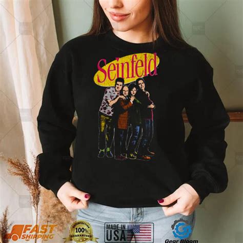 Vintage Cast Photo Seinfeld T Shirt Hoodie Sweater Long Sleeve And