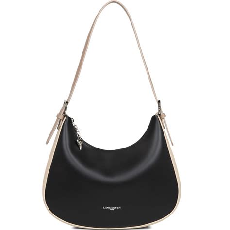 Lancaster Constance Sac Besace Noir Nude Clair Nude Fonc