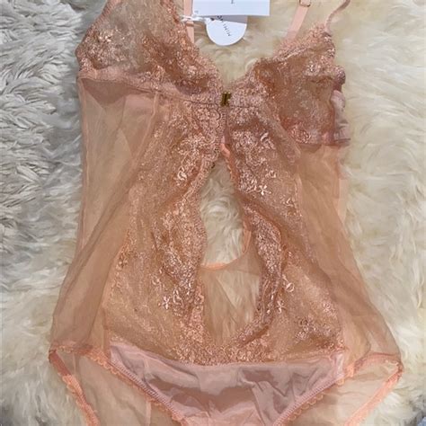 Mimi Holliday Intimates Sleepwear Mimi Holliday Nude Sheer Bodysuit Poshmark