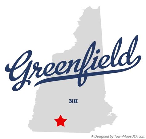 Map of Greenfield, NH, New Hampshire