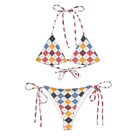 String Bikini Summer Time Etsy