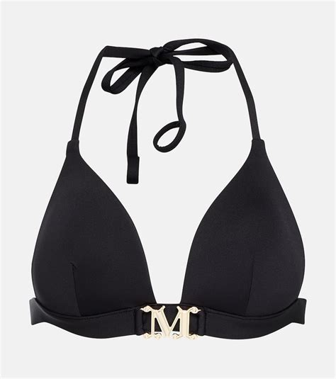 Max Mara Astra Bikini Top In Nero ModeSens
