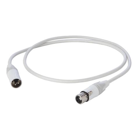 Proel Eso Lu Wh Pro Xlr Audio Cable M White Avecorp