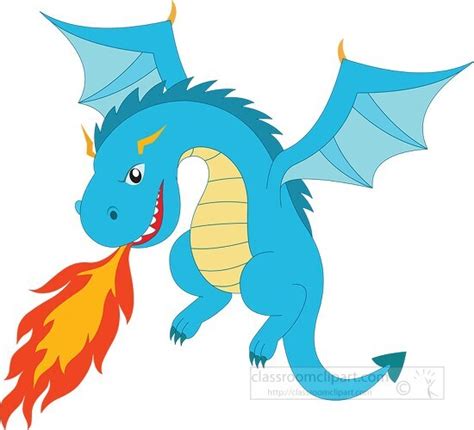 Fire Breathing Dragon Clip Art Library