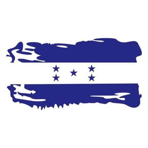 Honduras Brushy Flag Design PNG SVG Design For T Shirts Honduras