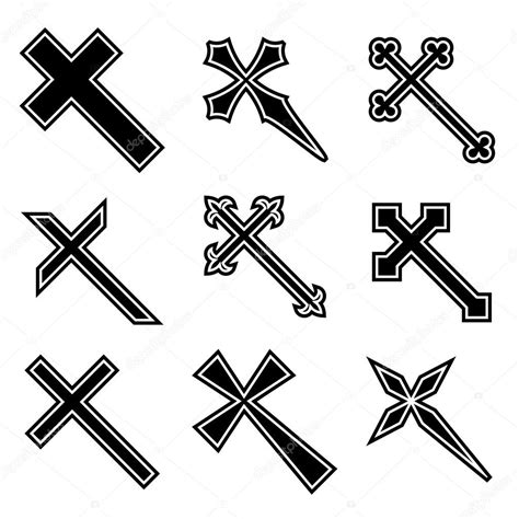 Christian Crosses Stock Vector Image By ©happyroman 11493919