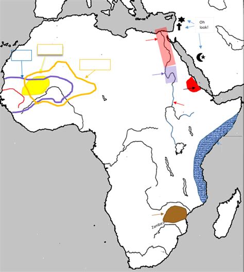 Ancient Africa Map And West African Kingdoms Diagram Quizlet