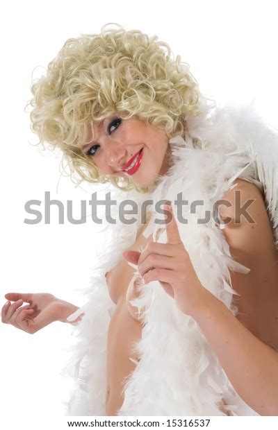 Portrait Nude Blonde Angel Green Eyes On Stock Photo Shutterstock