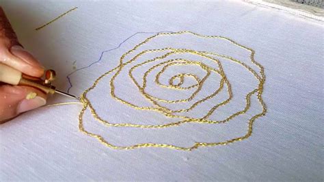 Broderie rose au crochet de Lunéville YouTube