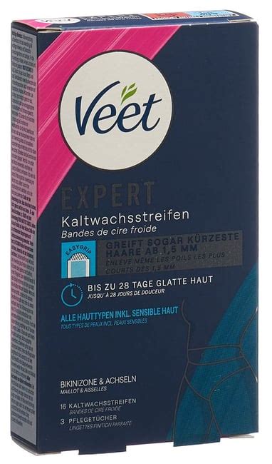 Veet Kaltwachsstreifen Bikini Achsel 16 Stk Sun Store Apotheke